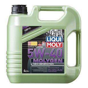Масло моторное синтетическое LIQUI MOLY Molygen New Generation 5W40 4л 166920 9054 фото
