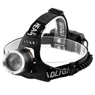 Ліхтар налобний Police 8003-P50 ЗУ micro USB 2x18650 датчик руху signal light, zoom 206990 8003-P50 фото