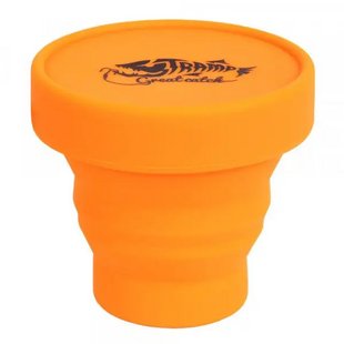 Стакан складной силиконовый Tramp с крышкой 180ml orange 199803 TRC-083-orange фото