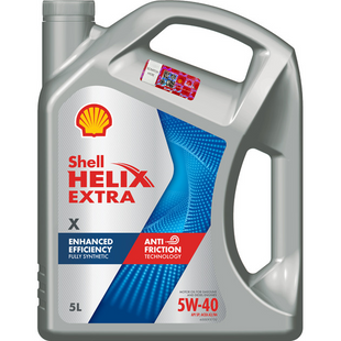 Олива моторна синтетична SHELL Helix Extra X 5w40 5л НФ-00034432 фото
