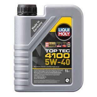 Масло моторное синтетическое LIQUI MOLY Top Tec 4100 5W40 1л 138598 9510 фото
