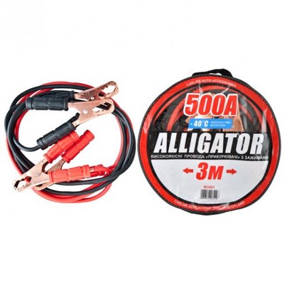 Дроти прикурювача Alligator 500А 3м сумка BC651 203443 BC651 фото