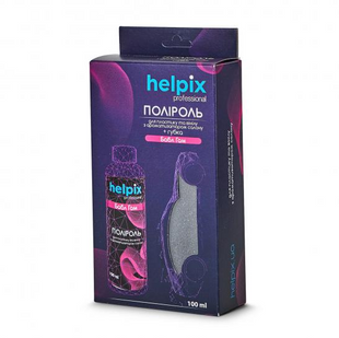 Полироль для пластика и винила HELPIX Professional Бабл Гам + губка 100мл 196031 196031 фото