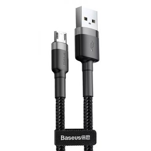 Кабель Baseus Cafule MicroUSB Cable 2.0A 3m gray/black 208819 CAMKLF-HG1 фото