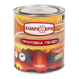 Грунт алкідний ГФ-021 сірий ХІМРЕЗЕРВ 0,9 кг 156892 156892 фото