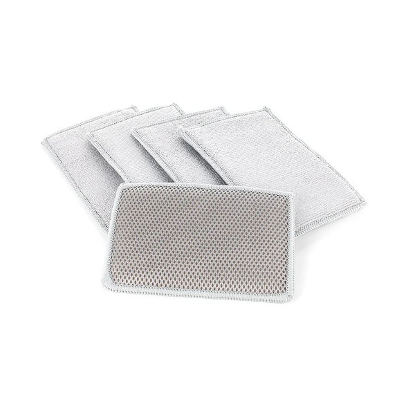 Губка-скраб для видалення залишків комах Bug Scrubber Pearl Weave The Rag Company 10*15см Сірий 1шт TRC-1056_1 фото