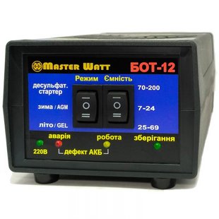 Зарядное устройство Master Watt 12B 12,5А БОТ-12 184719 184719 фото