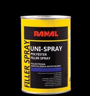 Шпатлевка полиэфирная распыляемая Ranal UniSpray 1,2кг 183266 183266 фото