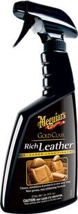 Спрей 3 в 1 для догляду за шкіряним салоном Meguiar`s Gold Class Rich Leather, 450 мл 197720 G10916 фото