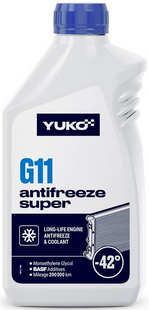 Антифриз YUKO Antifreeze -40 Super G11 синий 1л НФ-00033129 фото