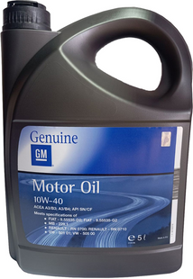 Масло моторное полусинтетическое GM Semi Synthetic 10w40 5л 138380 138380 фото