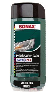 Поліроль з воском для зеленого автомобіля SONAX NanoPro 500мл 201474 296700 фото