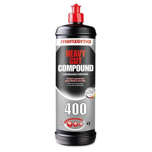 Паста полировальная крупнозернистая многошаговая Menzerna Heavy Cut Compound 400 1л+2 пада подарок 169464 1380490727 фото