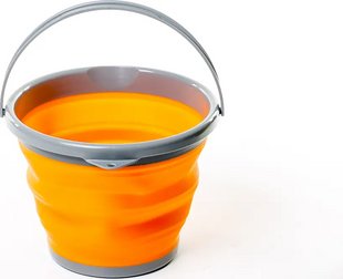 Відро складне силіконове Tramp 10L orange 202131 TRC-091-orange фото