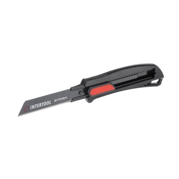 Нож сегментный мультифункциональный 18мм STORM INTERTOOL HT-0537 214766 HT-0537 фото