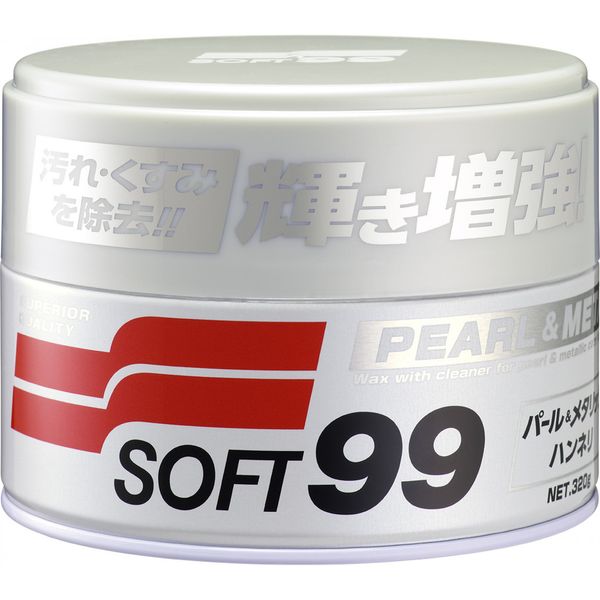 Воск очищающий для светлых перломутров и металликов SOFT99 Pearl & Metalliс Soft Wax 320г 197159 27 фото