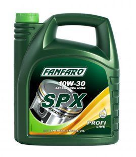 Масло моторное FANFARO SPX 10w30 SL/CF A3/B3 5л 214242 214242 фото