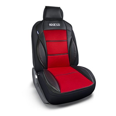 Накидка на сидіння SPARCO Racing 3D чорно-червона 168531 SPC0902RS фото