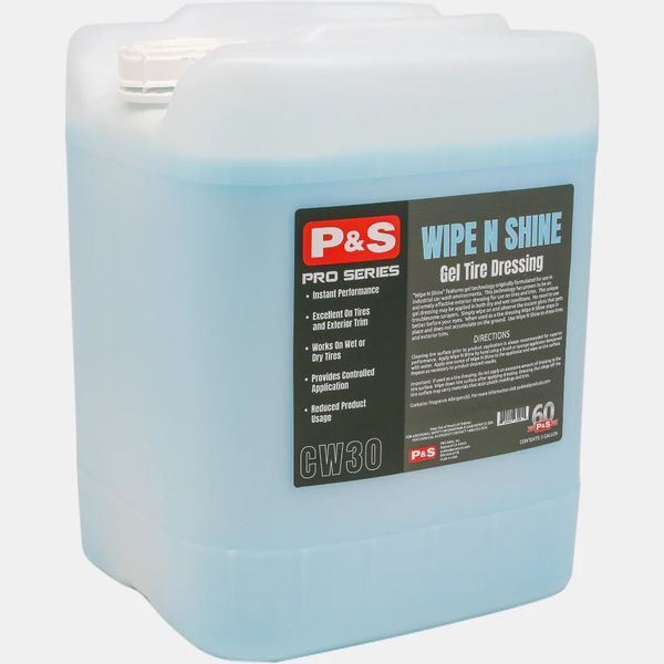 Поліроль для догляду за гумою, вінілом і пластиком P&S Wipe N Shine розлив 1л 214751 CW300R фото