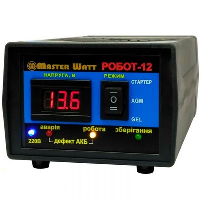 Зарядний пристрій Master Watt 12В 12,5А РОБОТ-12 186439 186439 фото