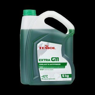 Антифриз TEMOL Antifreeze Extra G11 Green 5кг 213091 213091 фото