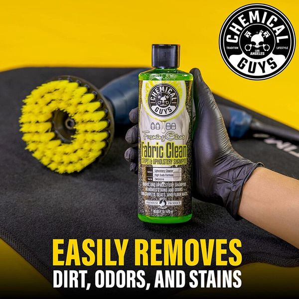 Очищувач для оббивки і килимів з ароматом цитруса Chemical Guys Foaming Citrus Fabric Clean 3785мл 207403 CWS203 фото