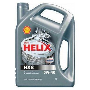 Масло моторное синтетическое SHELL HX8 5w40 4л 189336 189336 фото