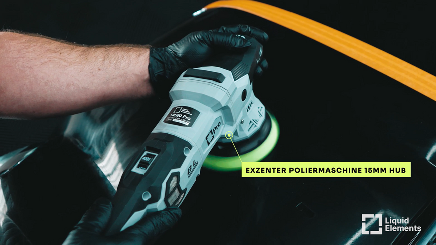 Машинка полірувальна ексцентрикова Liquid Elements T4500 Pro - хід 15мм 214940 MP_T4500 фото