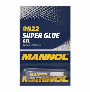 Клей секундний MANNOL Gel Super Glue 3г 198777 9822 фото