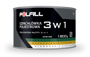 Шпатлівка 3в1 Polfill з затверджувачем 1,8кг 43345 фото