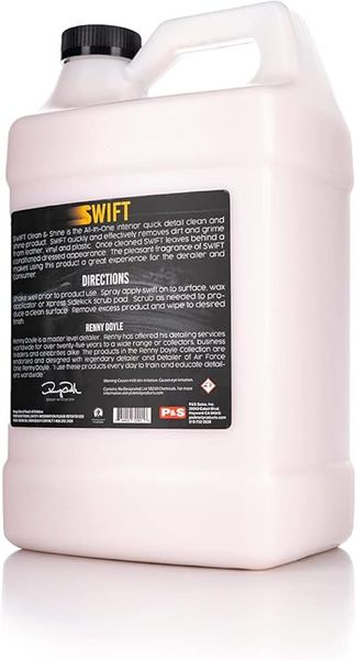 Средство для очистки и ухода для кожи, винила и пластика P&S SWIFT Clean&Shine 3,79л 214589 G2901 фото