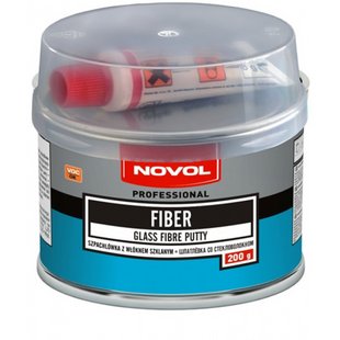 Шпаклівка зі скловолокном NOVOL Fiber 1220 0,2кг 154974 1220 фото