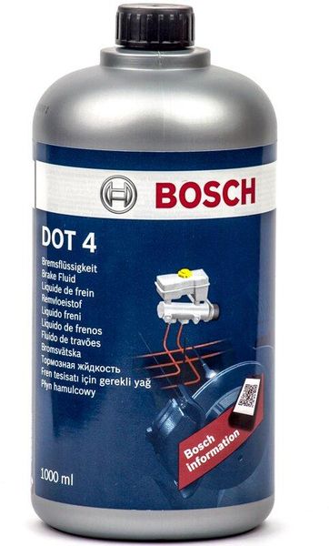 Тормозная жидкость BOSCH DOT-4 1л 148687 1987479107 фото