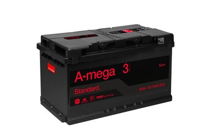 Акумулятор A-MEGA Standart 80 Азе 207592 207592 фото