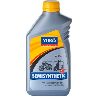 Олива моторна YUKO Semisynthetic 4Т 10w40 API SJ 1л 170733 0010204001 фото