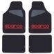 Килими текстильні універсальні SPARCO Sport Line чорний/червоний комплект 168540