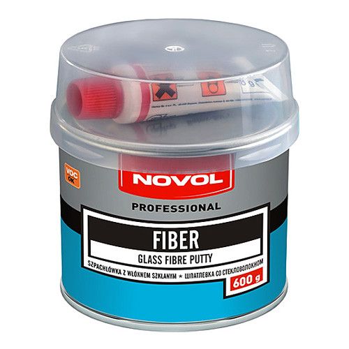 Шпатлевка со стекловолокном NOVOL Fiber 1222 0,6кг 154955 1222 фото